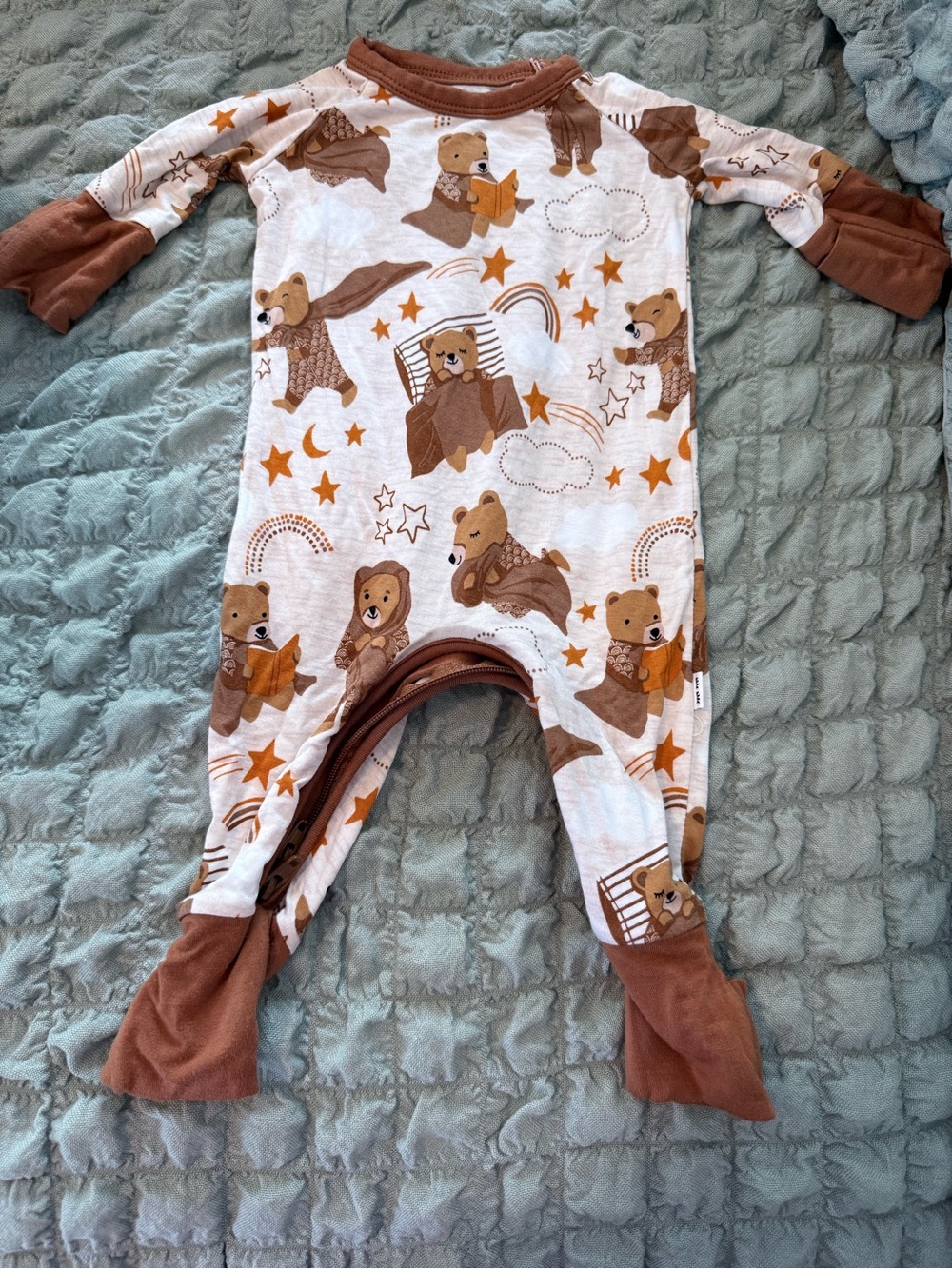 Little Sleepies Beary Sleepie Crescent Zippy Preemie